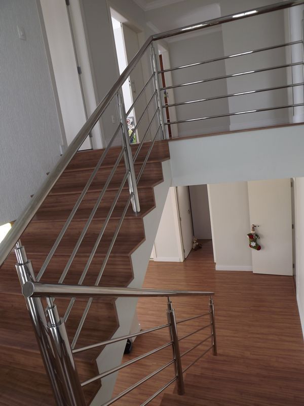 Corrimão de escada simples (inox)